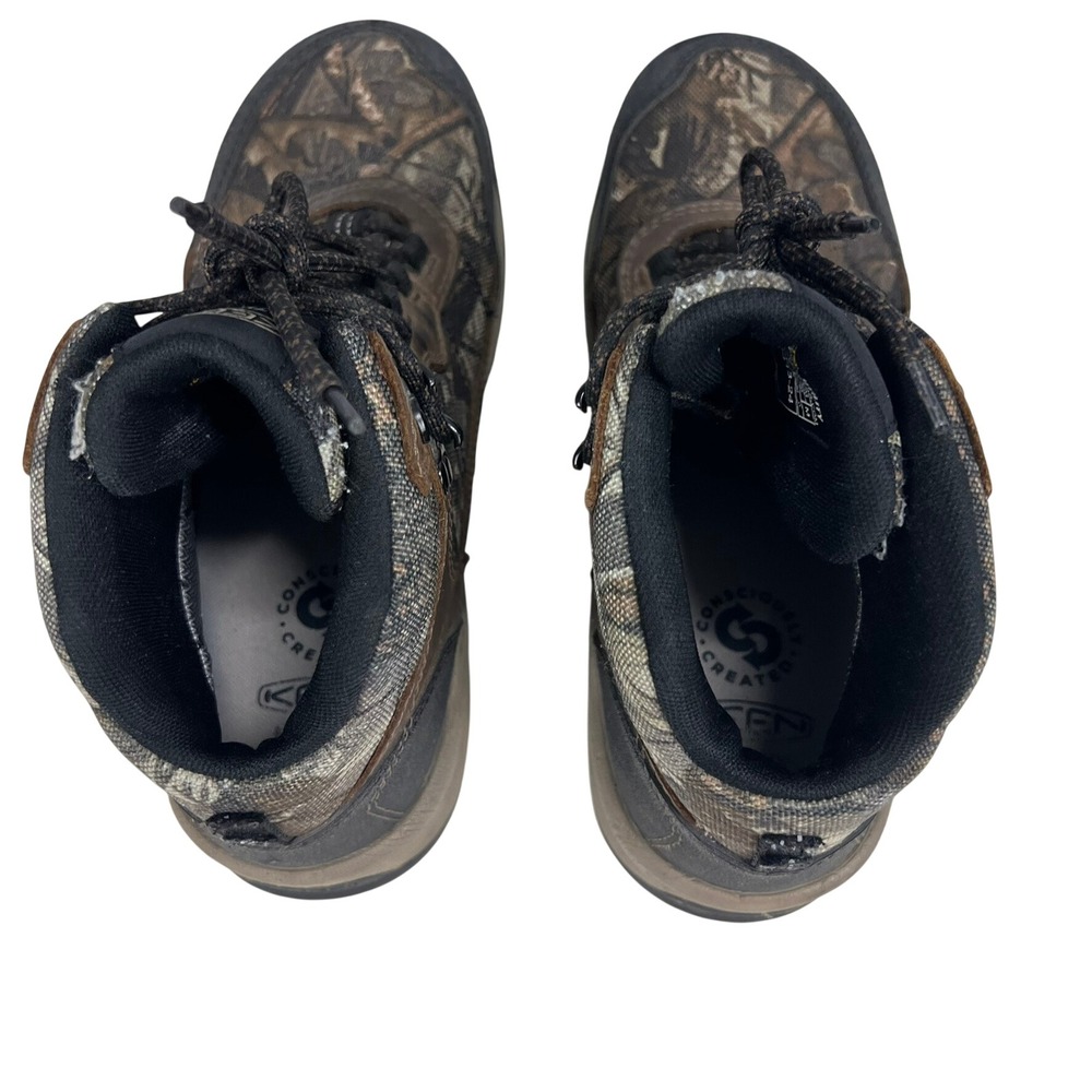 Keen Utility Lansing Mid Camo Waterproof Carbon Toe Work Boots Mens 8 Wide EH SR - Picture 6 of 9